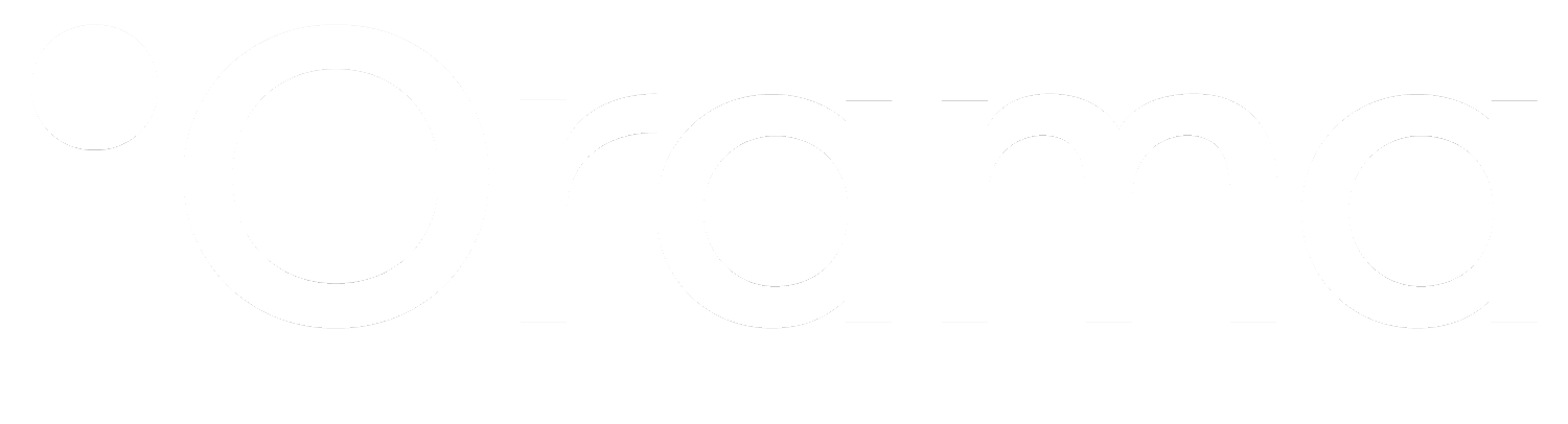 Orama logo blanco