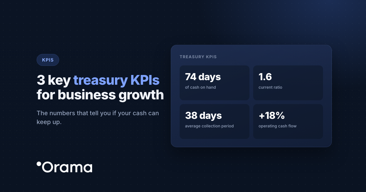Cover: 3 key treasury KPIs for business growth