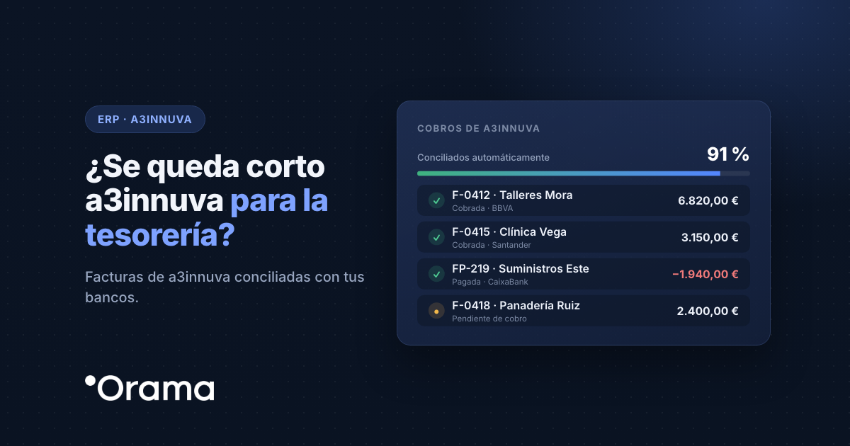 Portada: ¿Se queda corto a3innuva para la tesorería?