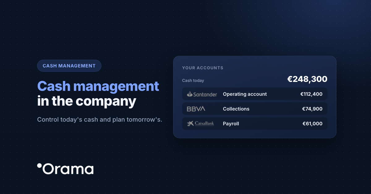 Cover: Cash management in the company