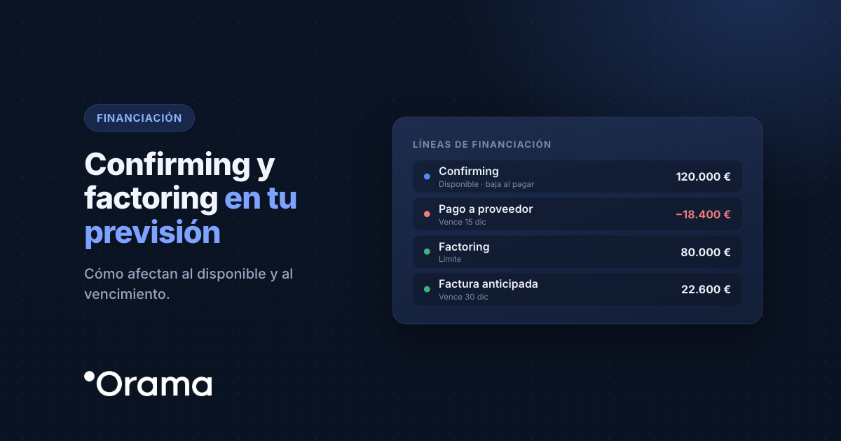 Portada: Confirming y factoring en tu previsión