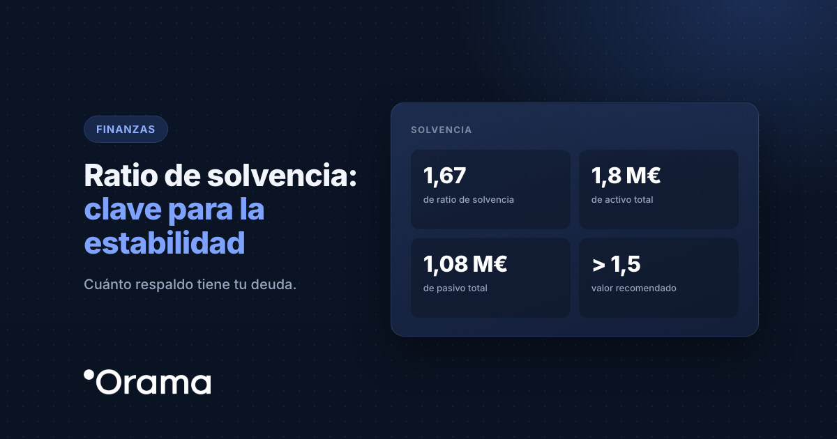Portada: Ratio de solvencia: clave para la estabilidad