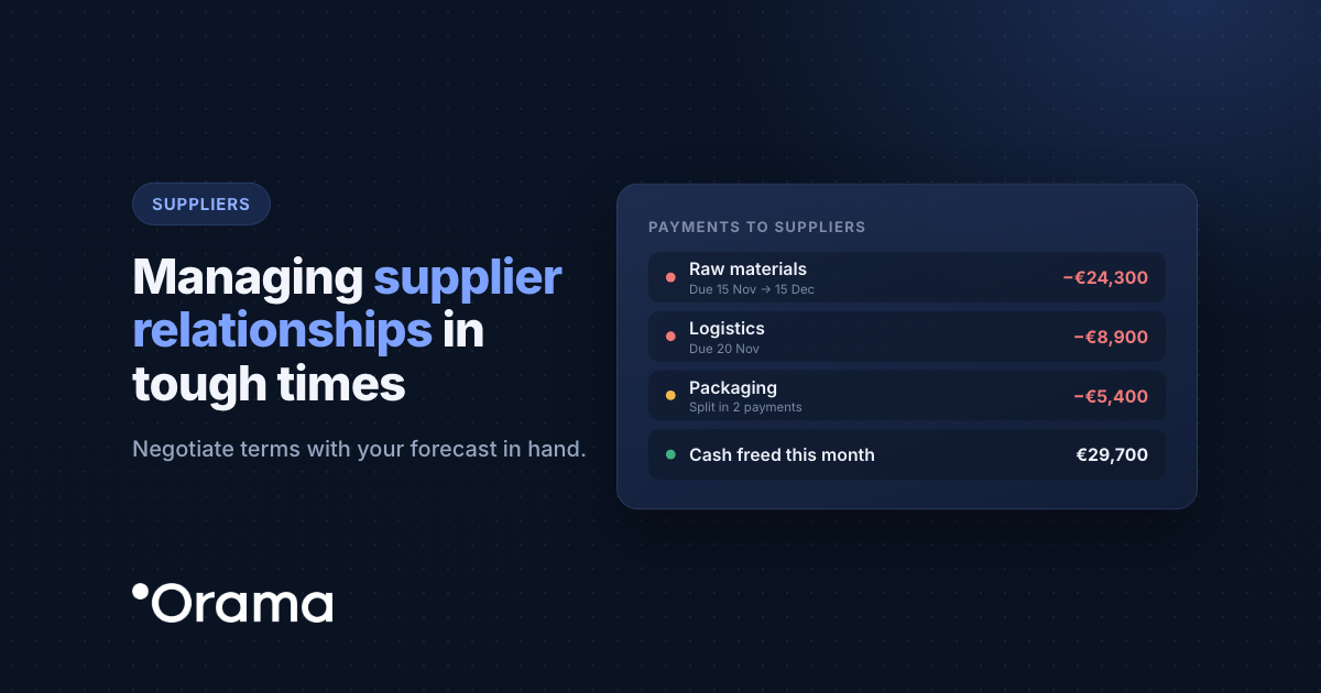 Cover: Managing supplier relationships in tough times