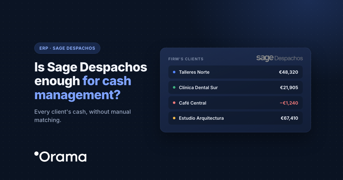 Cover: Is Sage Despachos enough for cash management?