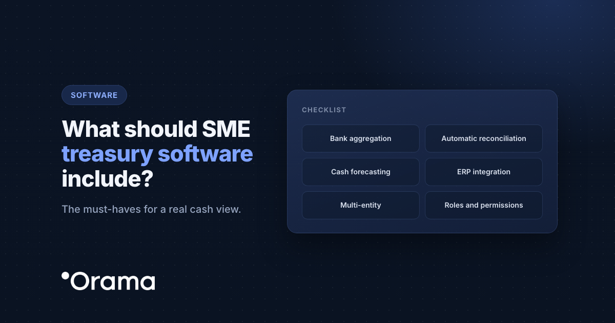 Cover: What should SME treasury software include?
