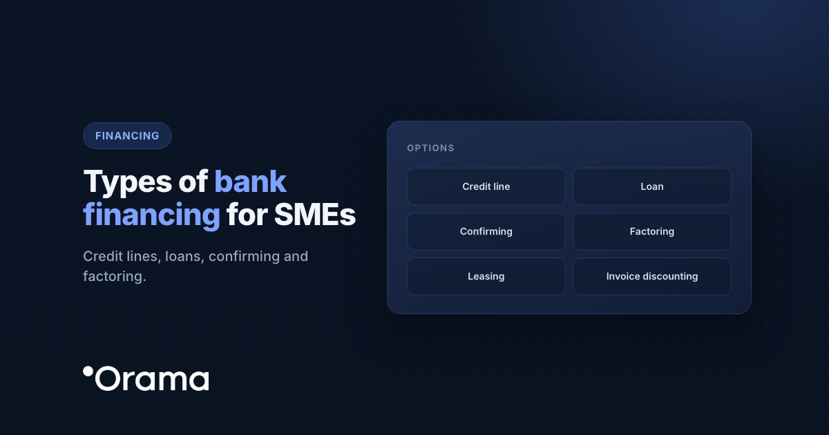 Cover: Types of bank financing for SMEs