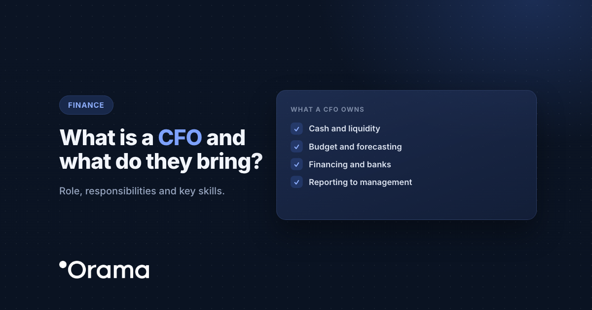 Cover: What is a CFO and what do they bring?